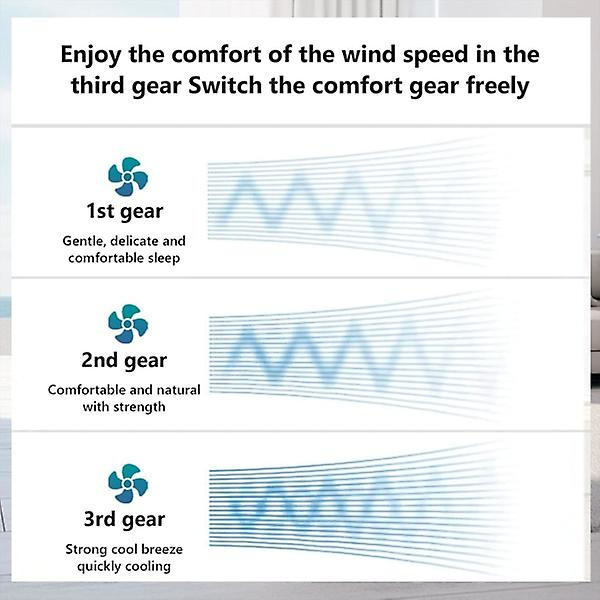Loftsventilator med lys til soveværelse - E27 3 farver indkapslede loftsventilatorer med fjernbetjening intelligent kontrol øjenbeskyttelse