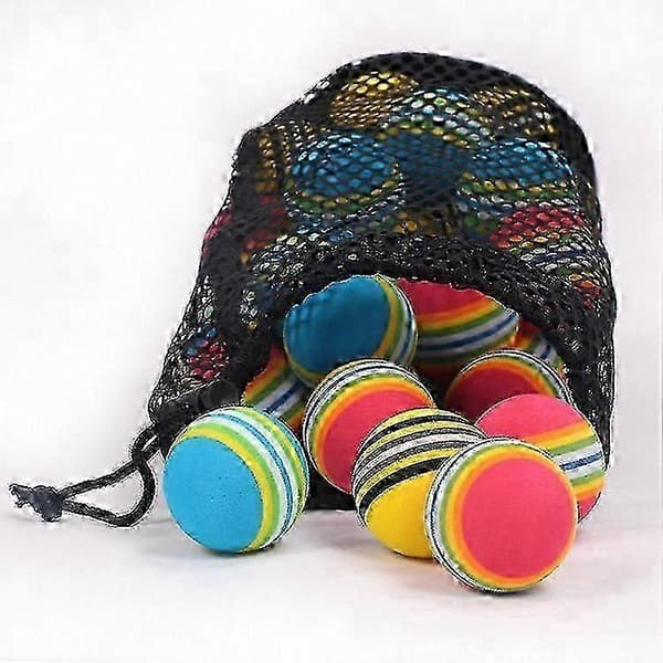Golfbold Opbevaringspose med Snørelukning, Mesh Nylon Taske til 48-56 Bolde