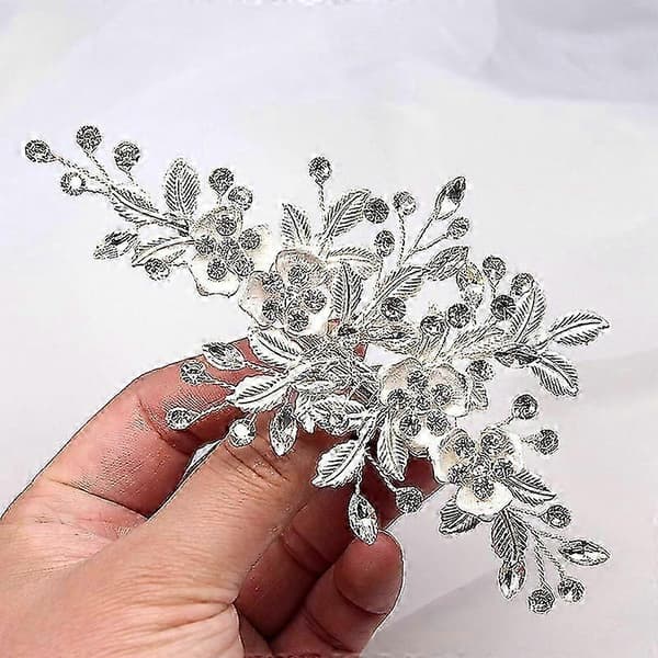 Bryllupshårklemme Rhinestone Brudehårtilbehør