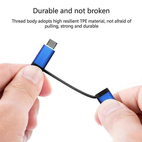 Vanligt Använd Dataöverföringskabel Typ-C Hane Micro Usb Hane Till Usb Hona
