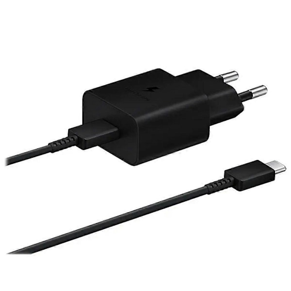 SAMSUNG SUPER FAST USB-C PD 3A, 25W väggladdare - svart