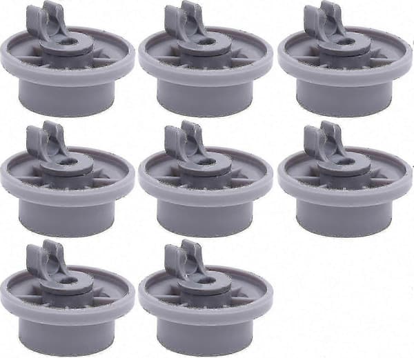 8 Universal Nedre Korg Hjul för Siemens Bosch Diskmaskin - 8-pack Ersättningsrullar