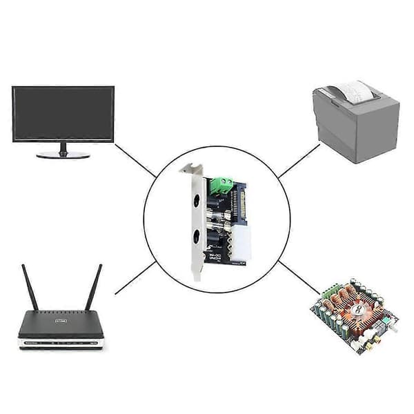 Adapterkort Desktop Computer Pc Strømforsyning Chassis Overførsel Sata Strømforsyningsmodul Kort 12v 5v Dc Baffle