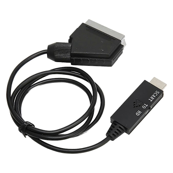 HD 1080P SCART til HD Multimedia Interface Konverter Adapter Kabel til Lyd Video