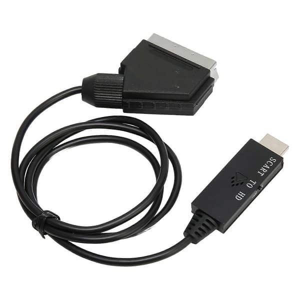 HD 1080P SCART til HD Multimedia Interface Konverter Adapterkabel for Lyd Video