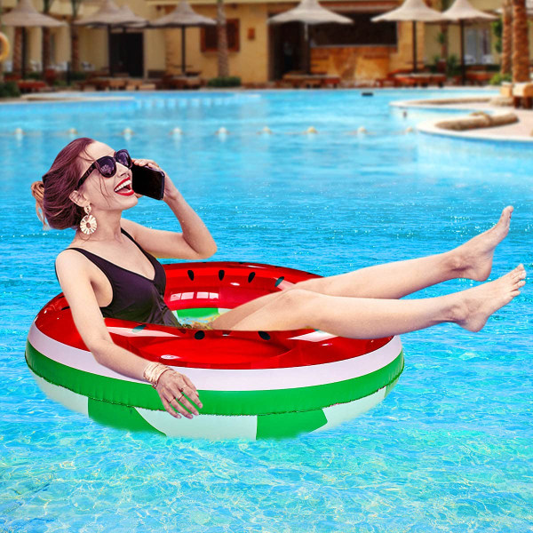 Oppustelig svømmering, voksne pool float, pool float loungers rør, vand sjov strandfest legetøj til voksne 95cm