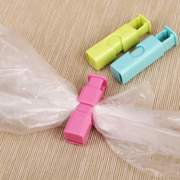 Klem brødpose Cinch Clips, Slip Grip Easy Squeeze & Lock, Assorted Color, 12 Pack