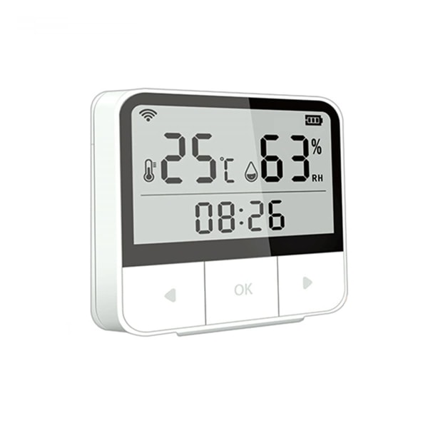 Digital trådlös termo-hygrometer, trådlös digital temperatur- och luftfuktighetsmätare inuti utsidan termometer