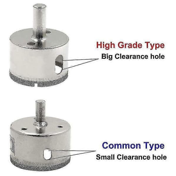 130 mm/5 tommer diamantbor, hule kernebor til glas, keramik, porcelænsfliser, marmor, granit