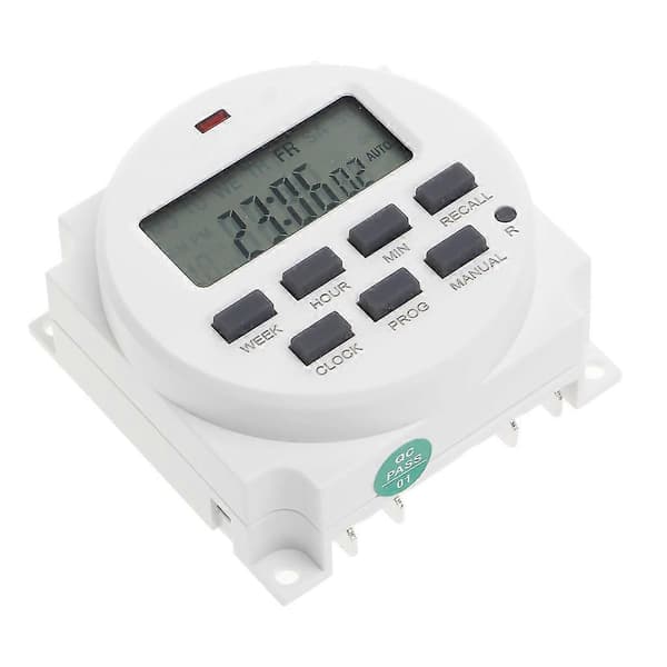 15,98 tommer LCD Digital Timer 12V DC 7 Dage Programmerbar Tidsafbryder TM618N-4