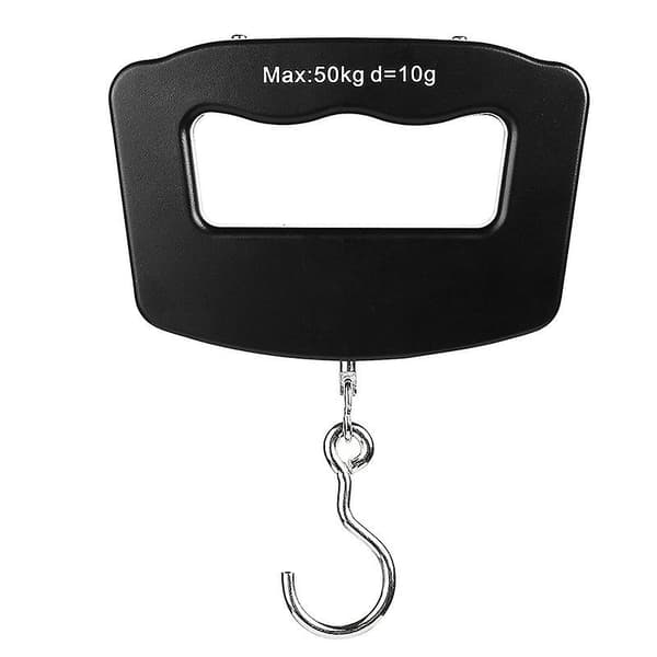 Hængende digitalvægt - 50 kg sort