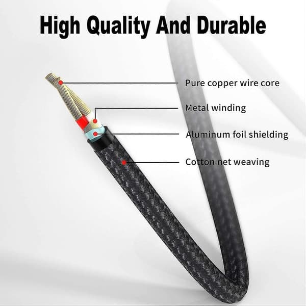 USB-C til 2x RCA stereo lydkabel