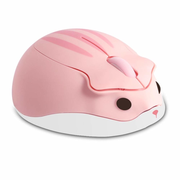 Trådløs mus Sød hamsterformet computermus 1200DPI (Pink)