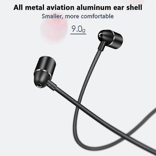 In-Ear Hovedtelefoner Indbygget Mikrofon Med Controller - Sort