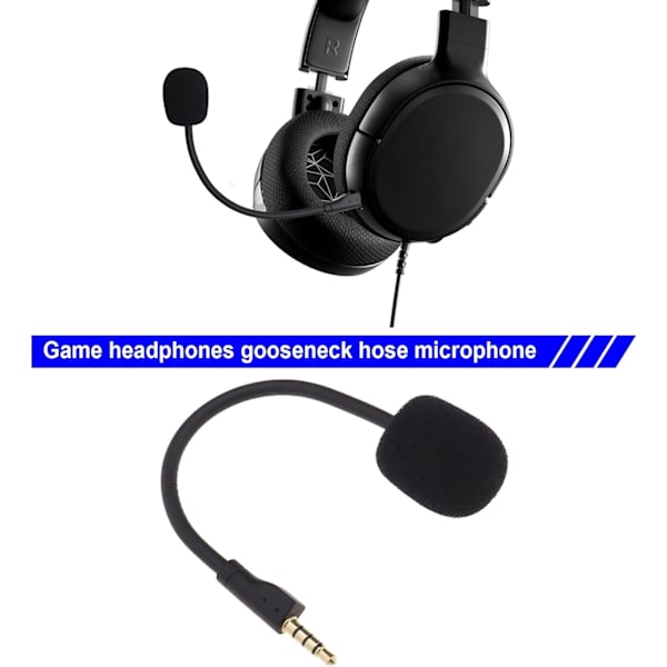 Gaming Headset Mikrofon Udskiftning med Skum Betræk Kompatibel med Steelseries Arctis 1 RAW Aftagelig Mikrofon Spil Mikrofon Sort