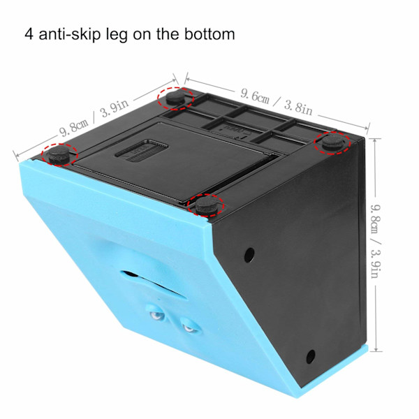 Kolikkosäästöpossu, lasten rahansäästöpossu (sininen)