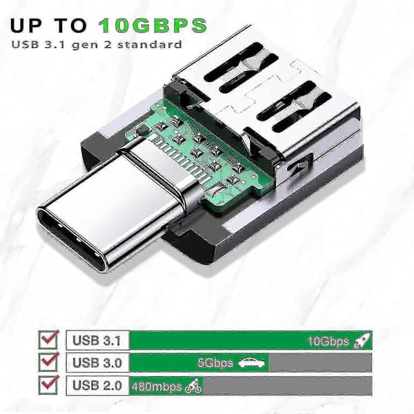 Usbc-Usb-sovitin, sopii Pro-kannettavalle (2 kpl)