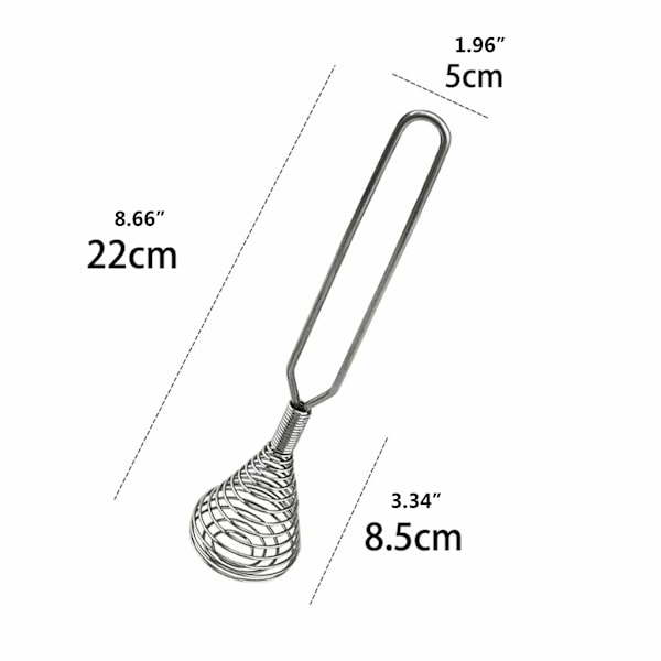 Praktisk køkken push spiral manuel æggepisker værktøj bærbar piskeris til mælkedrik kaffe shake skummer mixer skummer madlavning hjem bagning gadgets