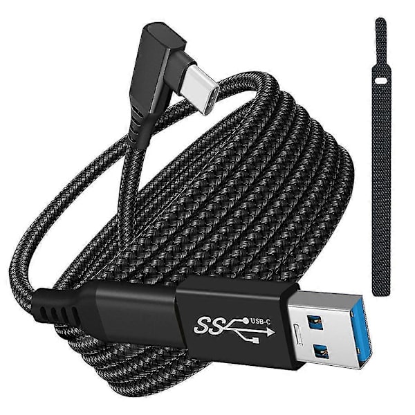 3a Typ-C Flätad Datakabel Vr Headset Kabel Hög Hastighet För Oculus Quest 1/2