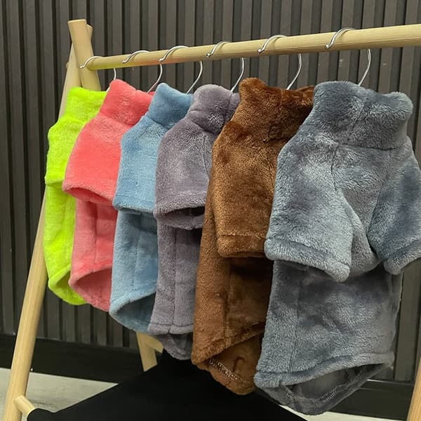 Hårfri Katte Vest Turtleneck Sweater (Lille, Grå)