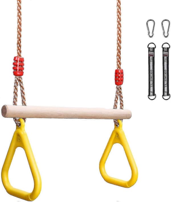 Trapetsstång för barn med gymnastikringar för klätterställning