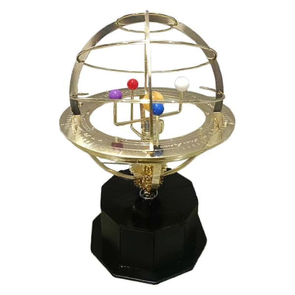 Metal Grand Orrery Model af solsystemet, bordpladeplaneter