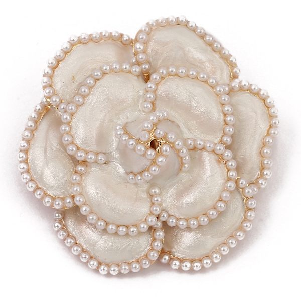 Blomster Brosche Emallje Brosche Imitation Perle Brosche