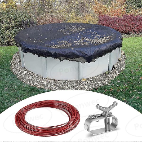 Poolskydd Vajervinsch Kit, 30m Poolskydd Vajer