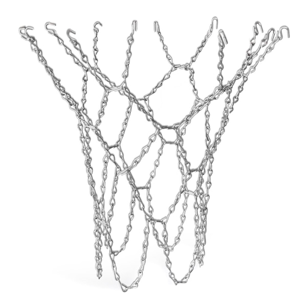 Tungt basketball-erstatningskjettingnett med S-kroker, basketball, svært holdbart, basketballnettkjede, tungt nakkekrok, sportsutstyr