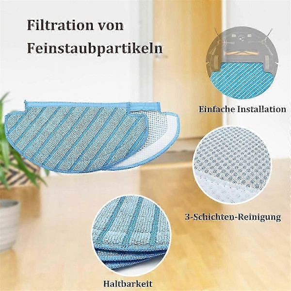 Til Ecovacs Deebot N8 N8 Pro N10 Plus T8 Plus Moppeklud Støvpose