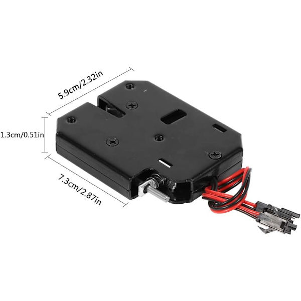 12V DC Lås Magnet Solenoid (med Sensorbrytare)