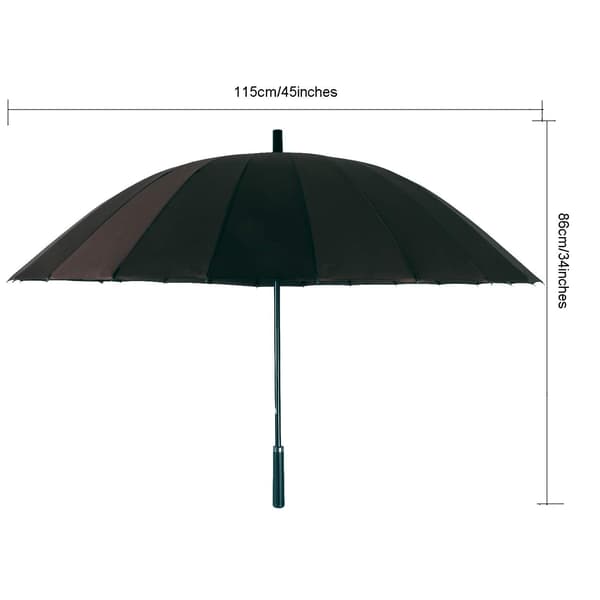 Stokkparaply Dobbel Baldakin 24 Ribber Sol og Regn Dual(Rosa)