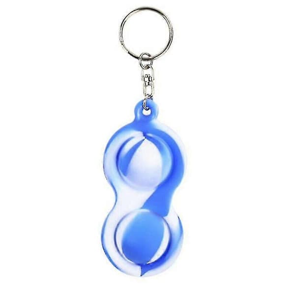 (Octagon - Blå Vit) Simple Dimple Sensoriska Fidget Leksaker Vuxen Barn Stress Relief Behov