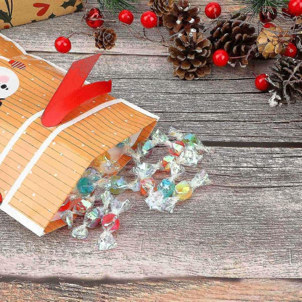 30 st Heilwiy Jul K Presentpåse, Julgodispåsar Återanvändbara Festpåsar Julklapp