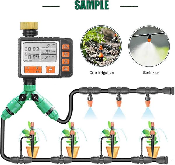 Automatisk vandingsur, programmerbar digital slangehane-timer Smart sprinkler-vandingssystemcontroller