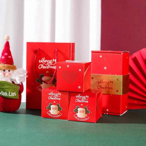 Julklappar God Jul Överraskningslåda Presentförpackning Skapar Mest Överraskande Gåva Rött Kuvert Studsande Romantisk Presentförpackning