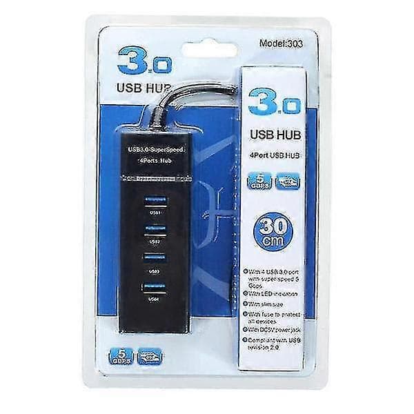 USB 3.0 Höghastighets 4 Portars Hub Splitter Adapter