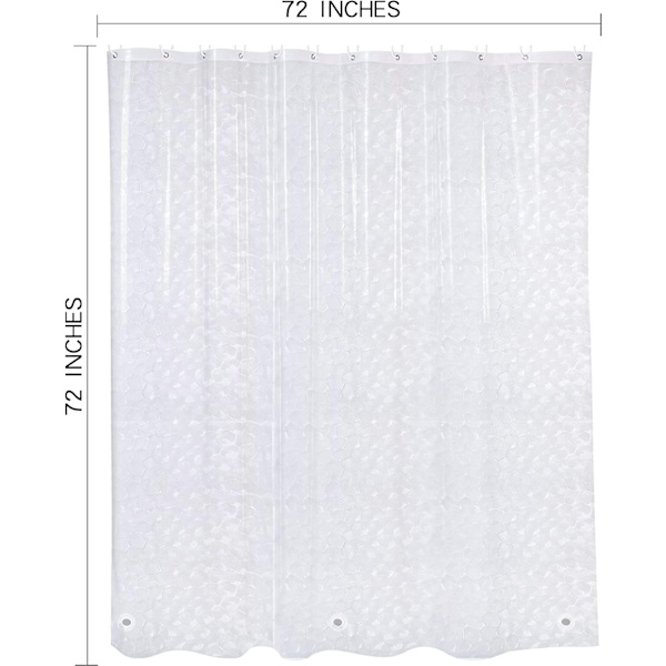 Klar Duschdraperi Liner Water Cube 72x72 Tum