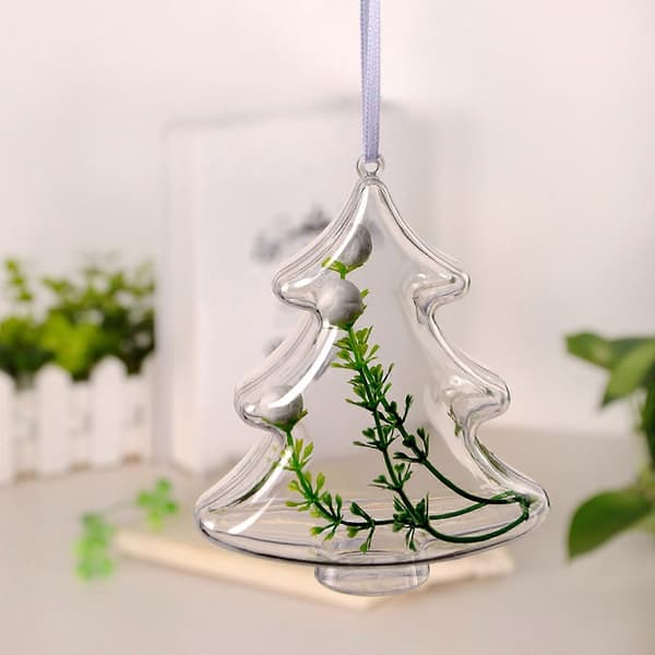 Transparent Julgran Juldekorationer DIY Julklappar