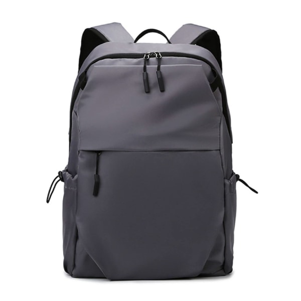 Laptop-ryggsäck, lätt arbetsväska med laddningsport, grå