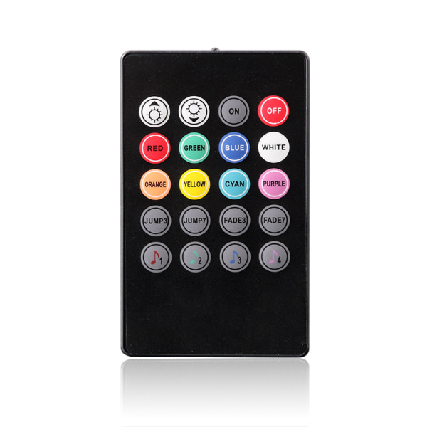 20-tangenters IR LED RGB-musikstyrenhet