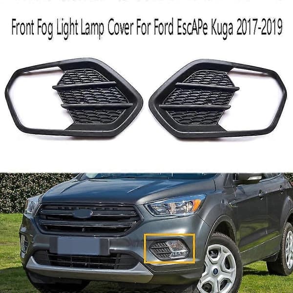 1 Par Frontfanger Tåkelys Ramme Grilldeksel kompatibel med Escape Kuga 2017-2019