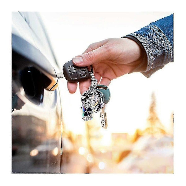 Nøkkelring i metall til bil, lydturbin, glattlager, roterende modell, turbin, turbo-ring, nøkkel, turbo-formet