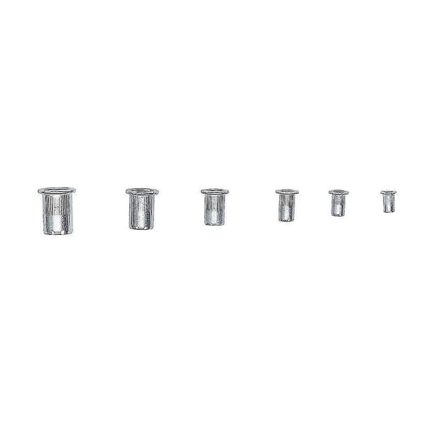 Sortiment av blindmuttere | Aluminium | 150 stk