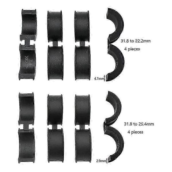 8st Cykelstyre Silikonpackning 31.8 Till 25.4/22.2 Styrepackning, Styrepackningsadapter