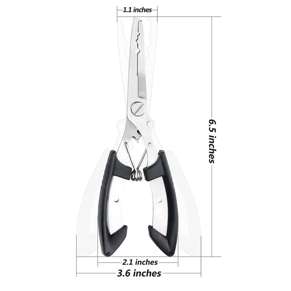 Rustfrit stål fiskeri tang - Krogfjerner værktøj - BB Crimper- Line Snips.