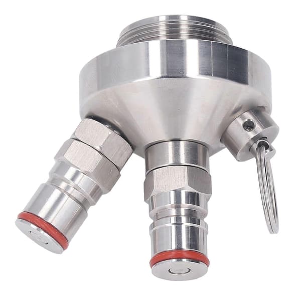 Dobbelt kuglelås rustfrit stål mini fustage dispenser spyd til 2L 3.6L 4L 5L 10L mini fustage