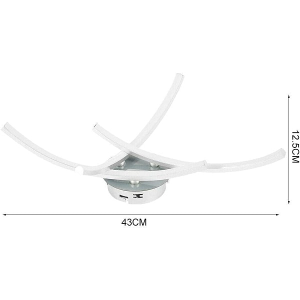 Moderni LED 3-valaisin kattovalaisin A85-265V - Valkoinen