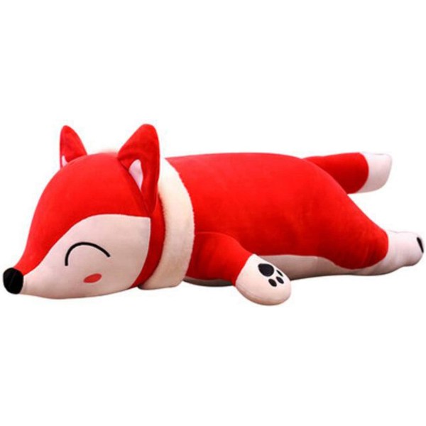 Fox Plys legetøjsgave til børn og voksne, rød 19,6 tommer