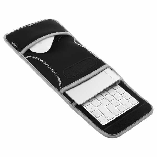 3-lags bærbart tastatur og mus Bæreveske Oppbevaringsveske Reisetui Beskyttende etui for Apple Magic Keyboard Første generasjon, andre generasjon